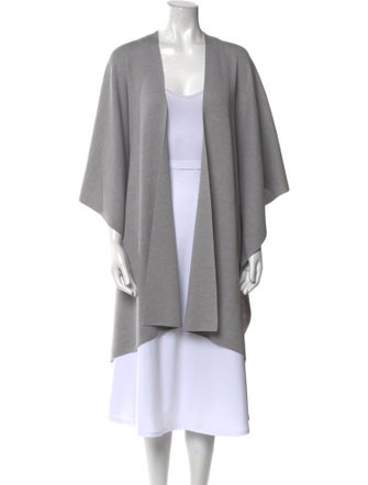 St. John Wool Open Front Sweater