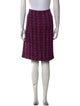 St. John Tweed Pattern Knee-Length Skirt