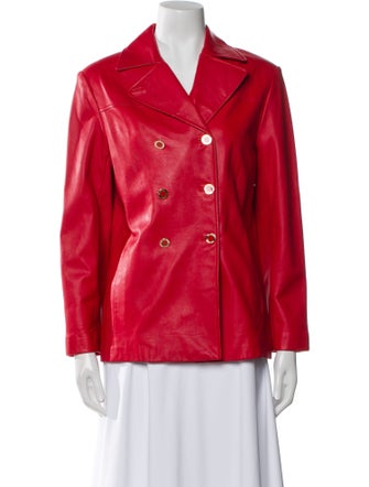 St. John Leather Blazer