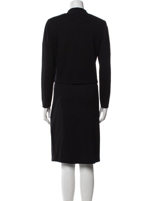 St. John Wool Crystal Embellishments Skirt Set