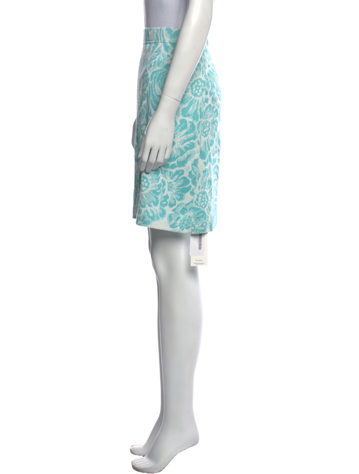 St. John Collection Floral Print Mini Skirt