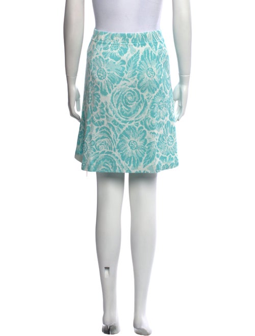 St. John Collection Floral Print Mini Skirt