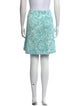 St. John Collection Floral Print Mini Skirt