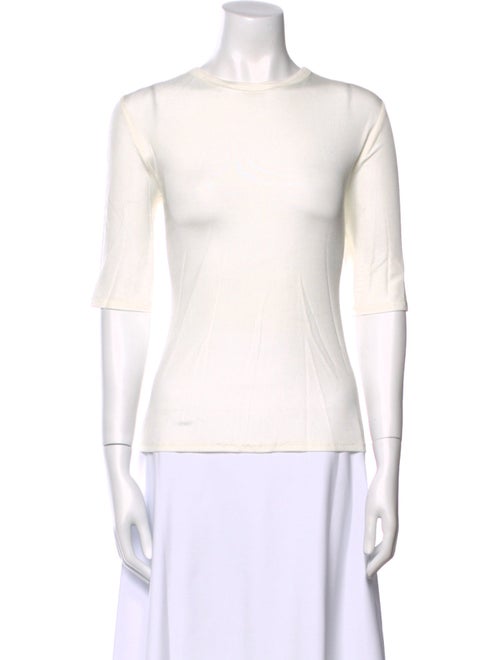 St. John Scoop Neck Short Sleeve Top