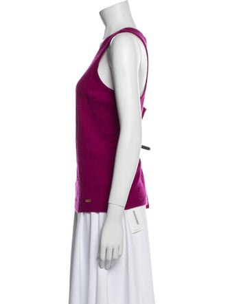 St. John Cashmere Scoop Neck Top