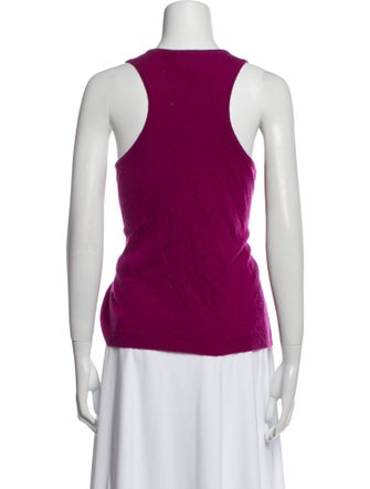 St. John Cashmere Scoop Neck Top