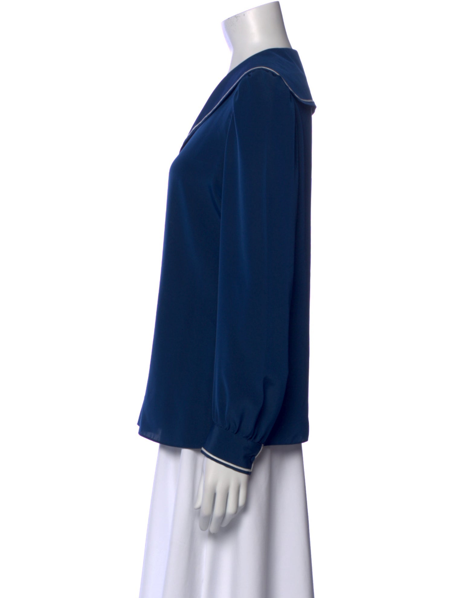 St. John V-Neck Long Sleeve Polo