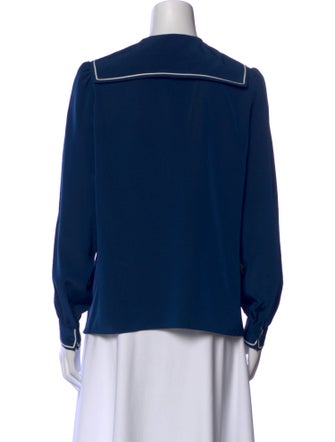 St. John V-Neck Long Sleeve Polo