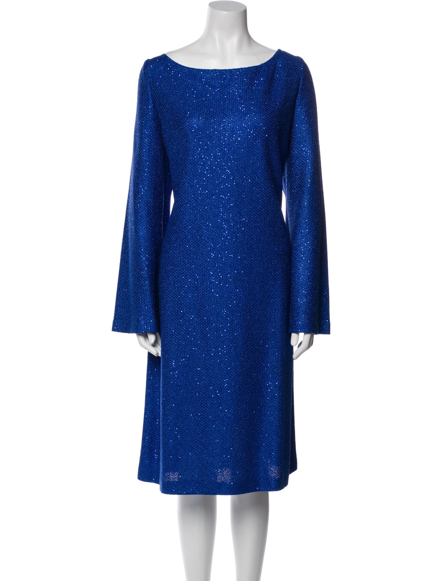 St. John Bateau Neckline Midi Length Dress w/ Tags