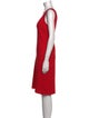 St. John V-Neck Knee-Length Dress
