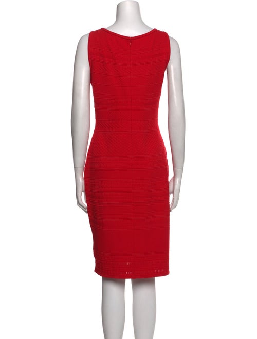 St. John V-Neck Knee-Length Dress