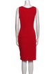 St. John V-Neck Knee-Length Dress