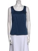 St. John Scoop Neck Sleeveless Top