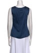 St. John Scoop Neck Sleeveless Top