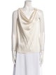 St. John Silk Cowl Neck Blouse
