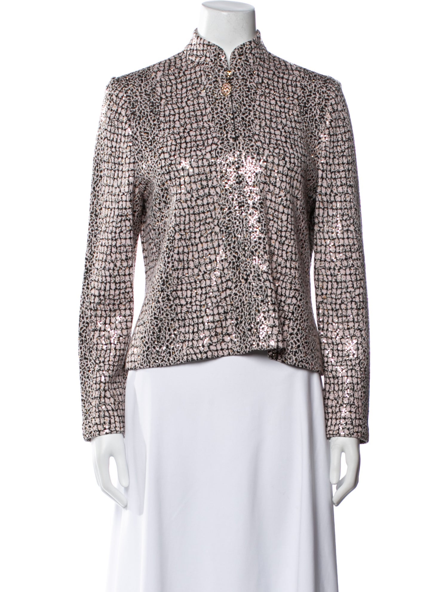 St. John Tweed Pattern Evening Jacket