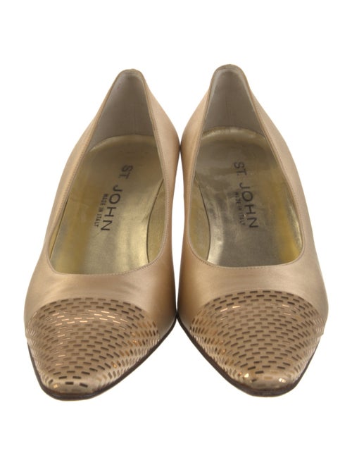 St. John Satin Sequin Embellishments Pumps
