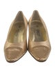 St. John Satin Sequin Embellishments Pumps