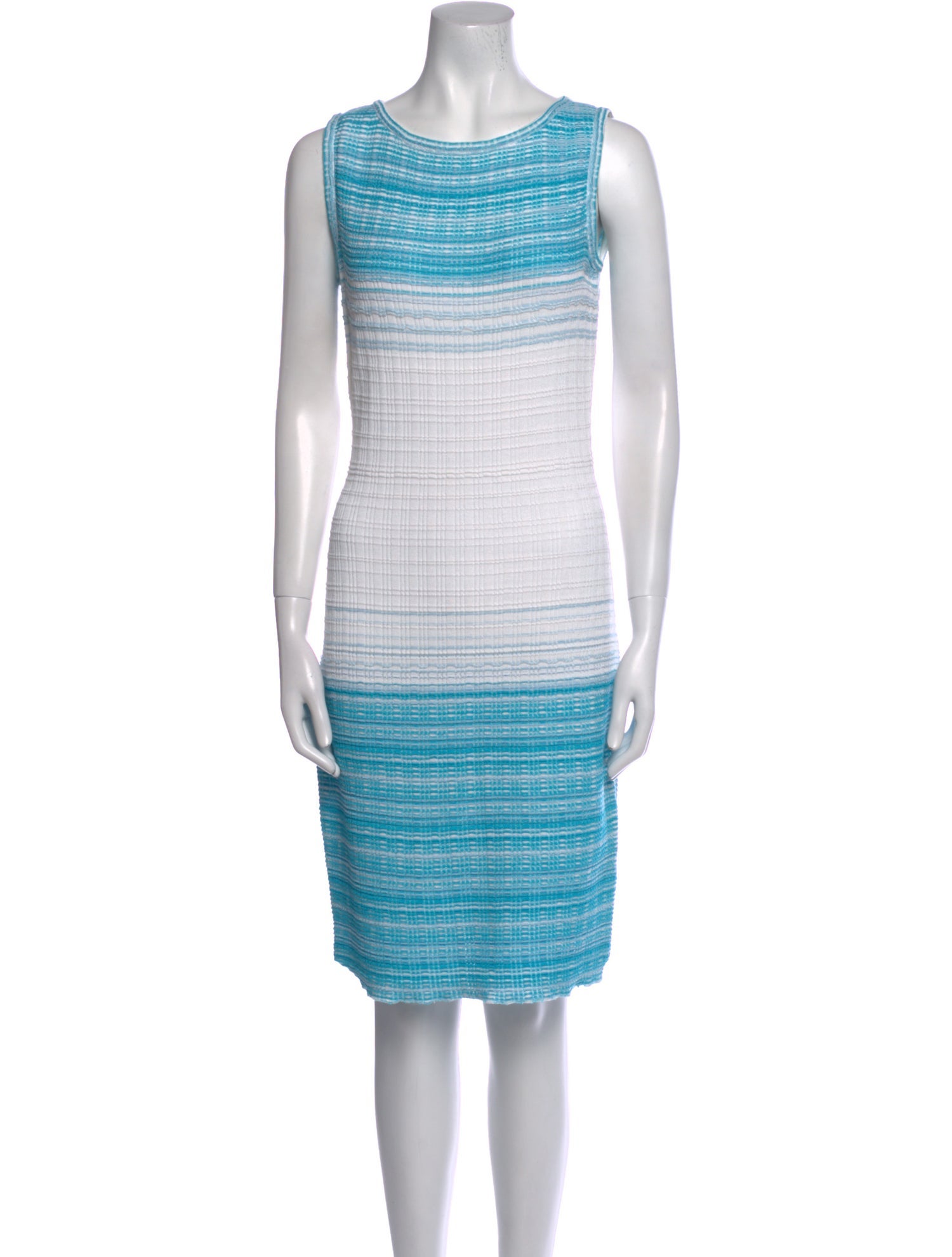 St. John Striped Knee-Length Dress