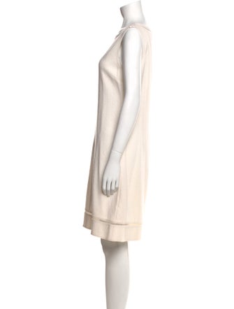 St. John Bateau Neckline Mini Dress