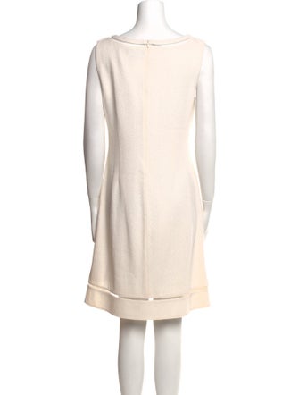 St. John Bateau Neckline Mini Dress