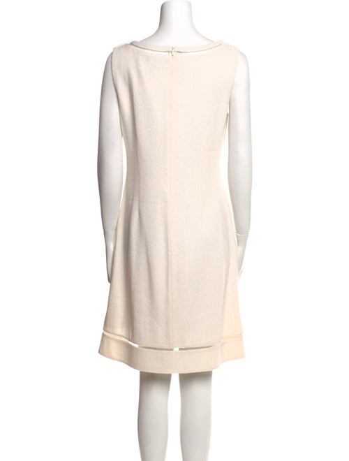 St. John Bateau Neckline Mini Dress