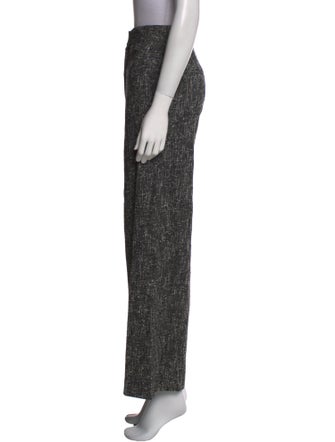 St. John Tweed Pattern Wide Leg Pants