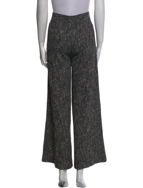 St. John Tweed Pattern Wide Leg Pants