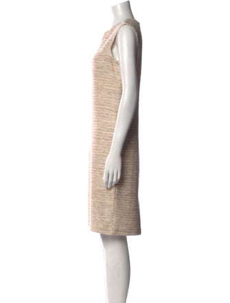 St. John V-Neck Knee-Length Dress