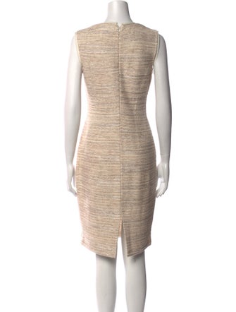 St. John V-Neck Knee-Length Dress