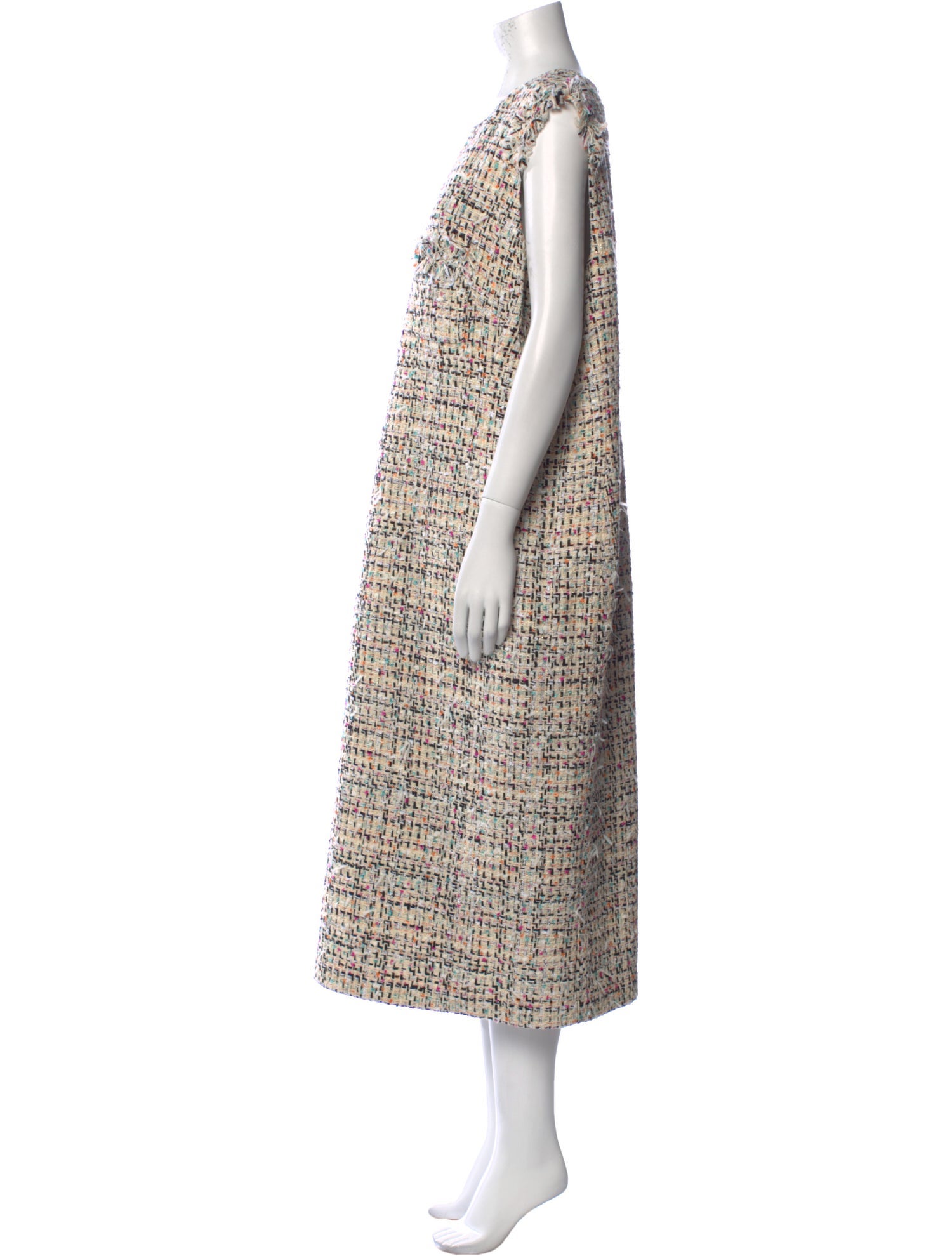 St. John Printed Midi Length Dress w/ Tags