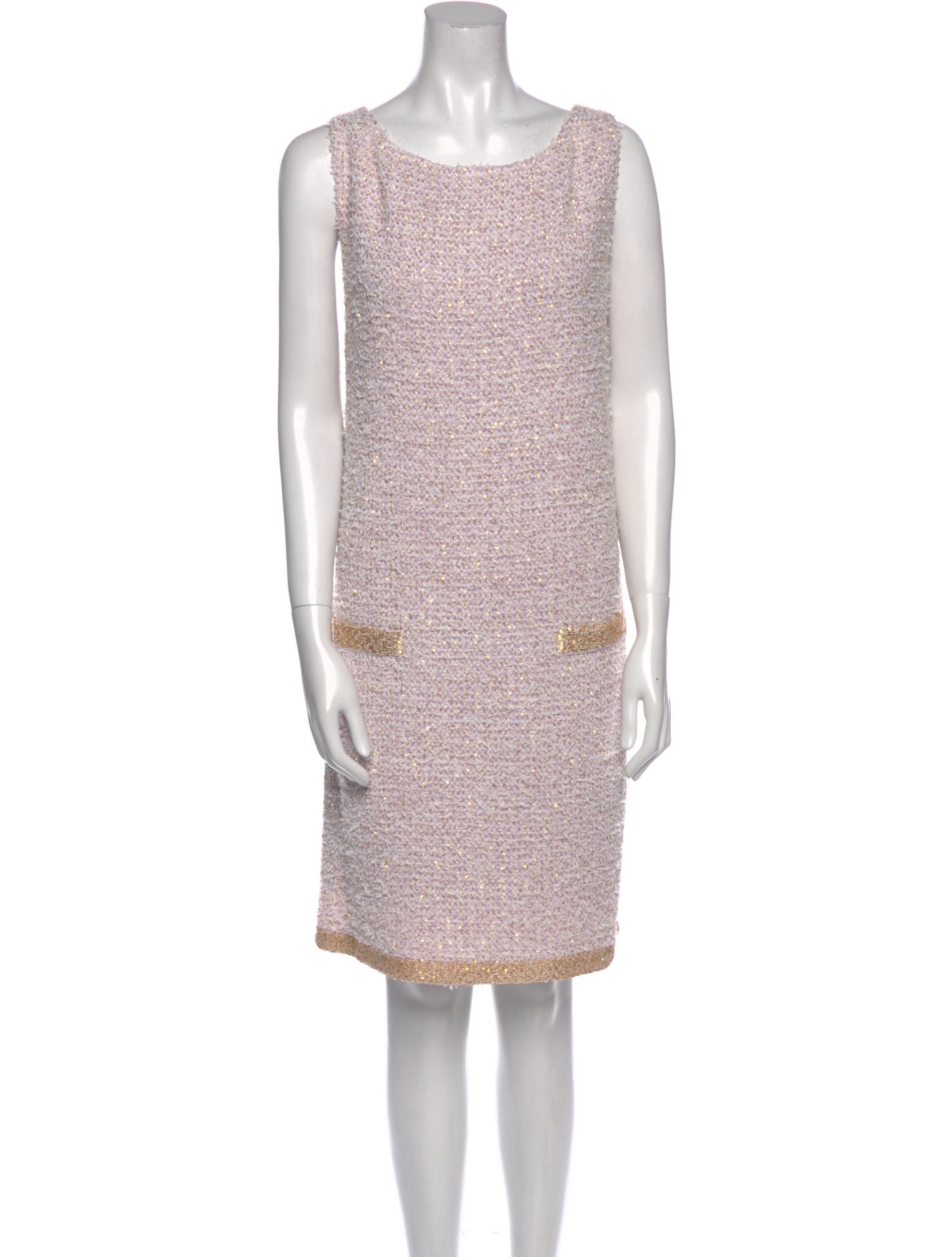 St. John Scoop Neck Knee-Length Dress w/ Tags