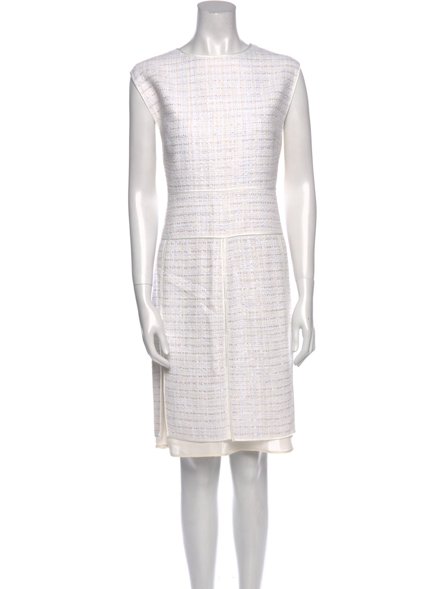 St. John Bateau Neckline Knee-Length Dress w/ Tags