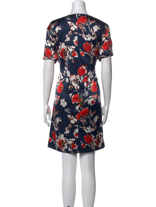 St. John Collection Floral Print Knee-Length Dress