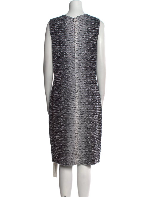 St. John Scoop Neck Knee-Length Dress