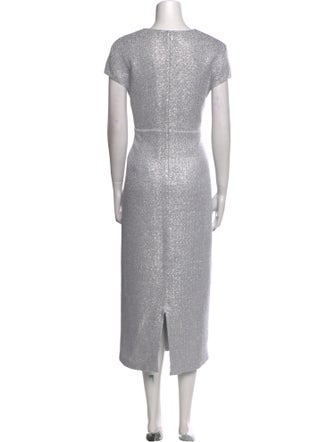 St. John V-Neck Long Dress