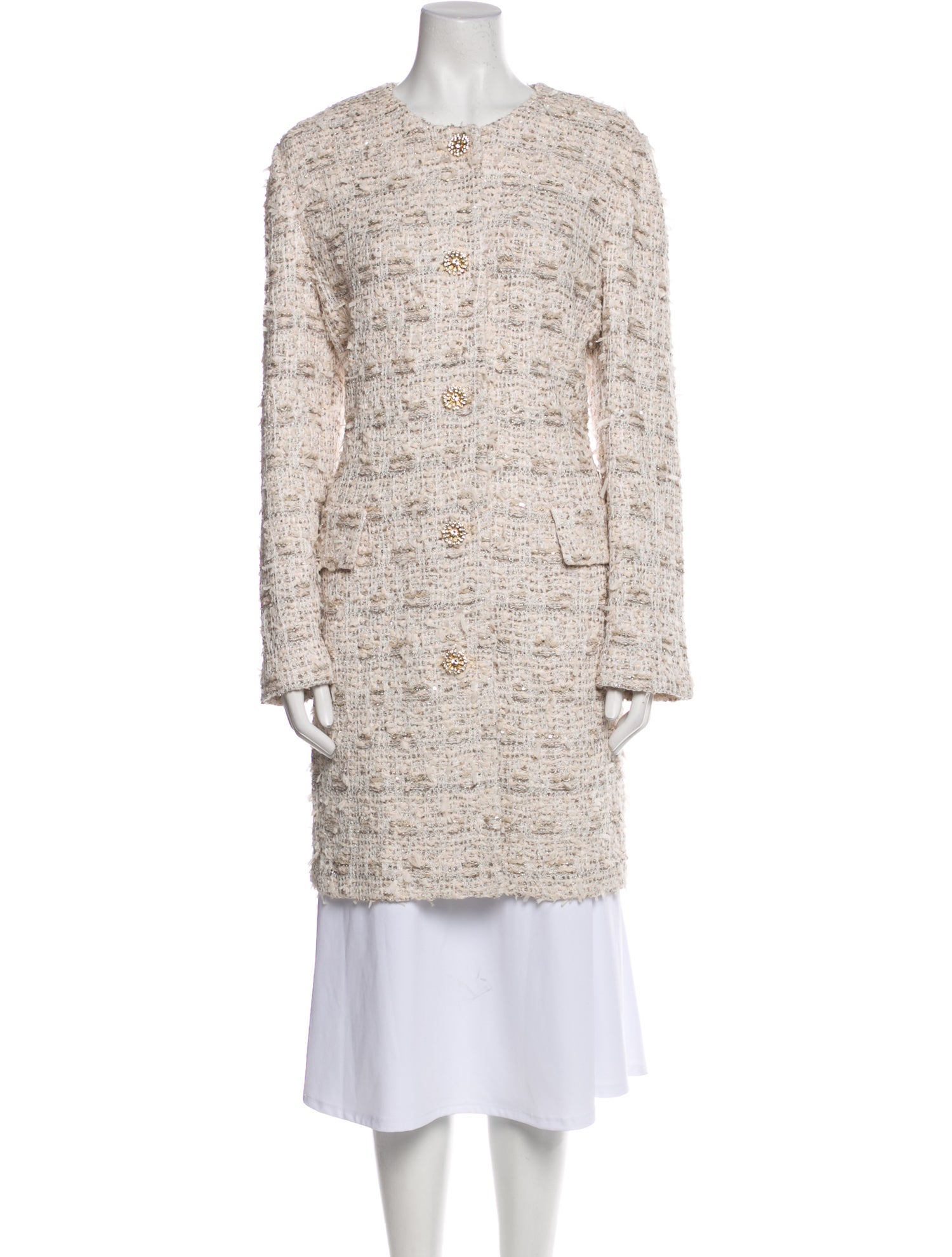 St. John Tweed Pattern Evening Jacket