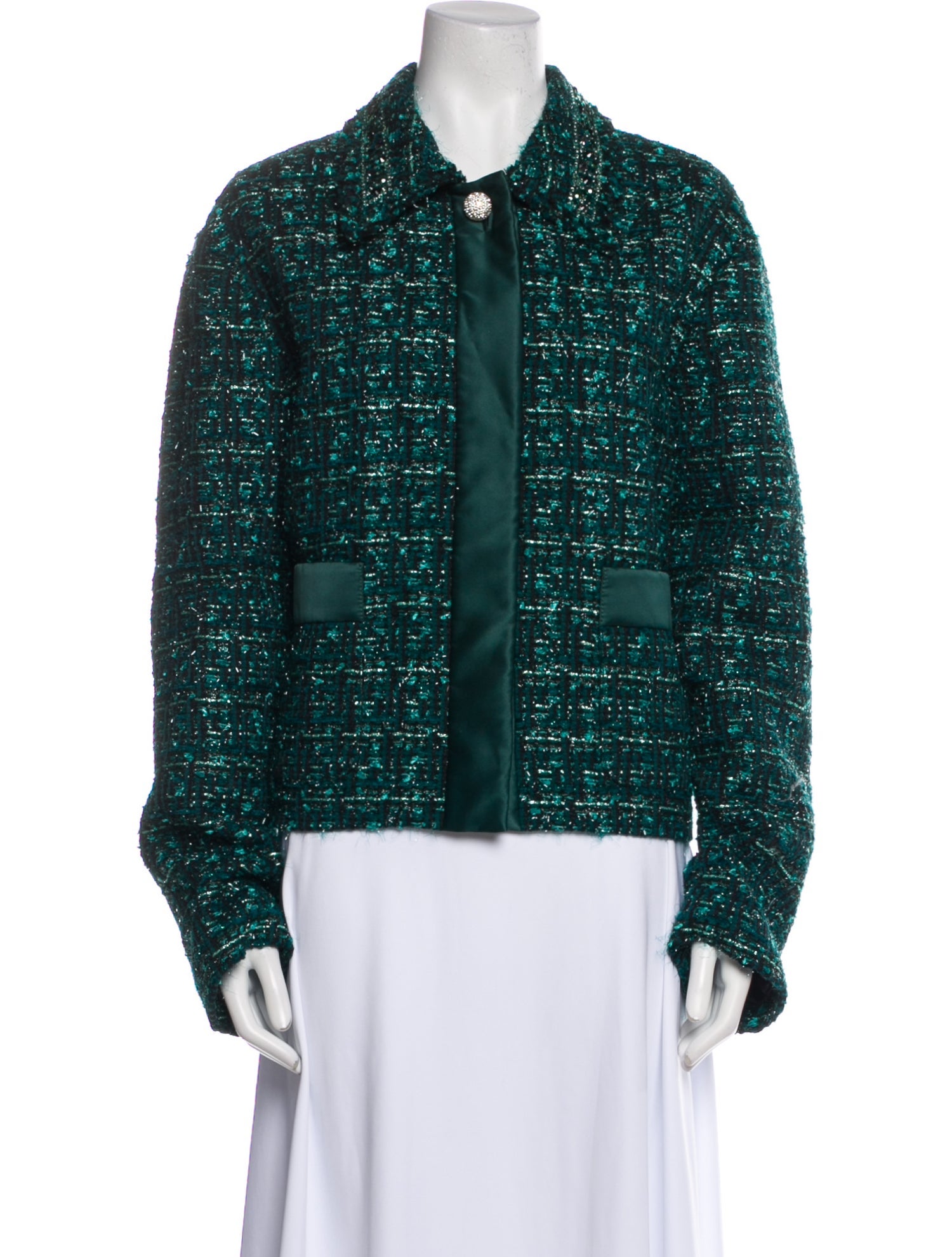 St. John Tweed Pattern Evening Jacket w/ Tags