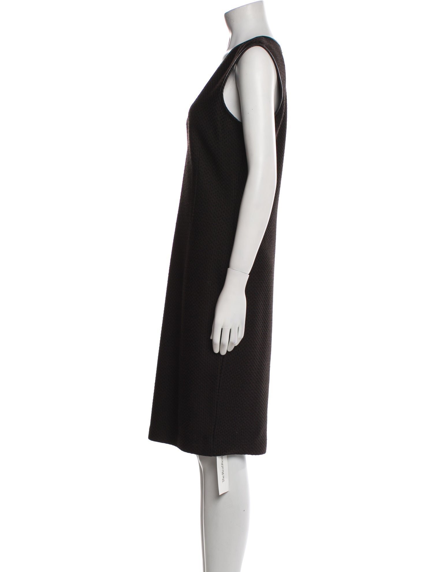St. John V-Neck Knee-Length Dress