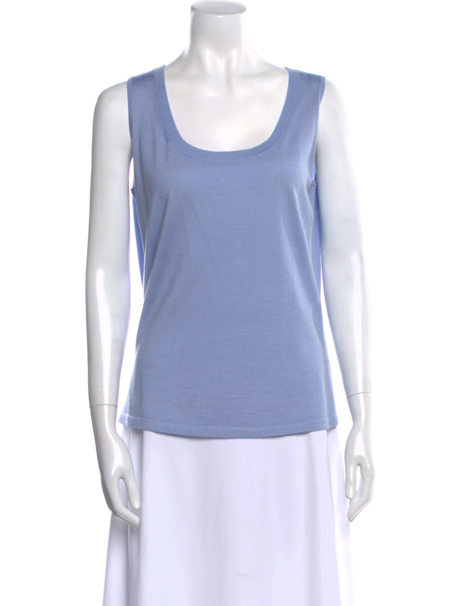 St. John Wool Scoop Neck Top