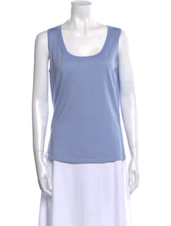 St. John Wool Scoop Neck Top