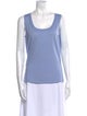 St. John Wool Scoop Neck Top