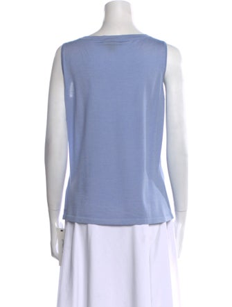 St. John Wool Scoop Neck Top