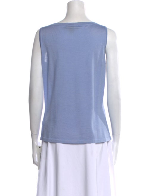 St. John Wool Scoop Neck Top