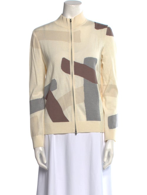 St. John Wool Printed Sweater