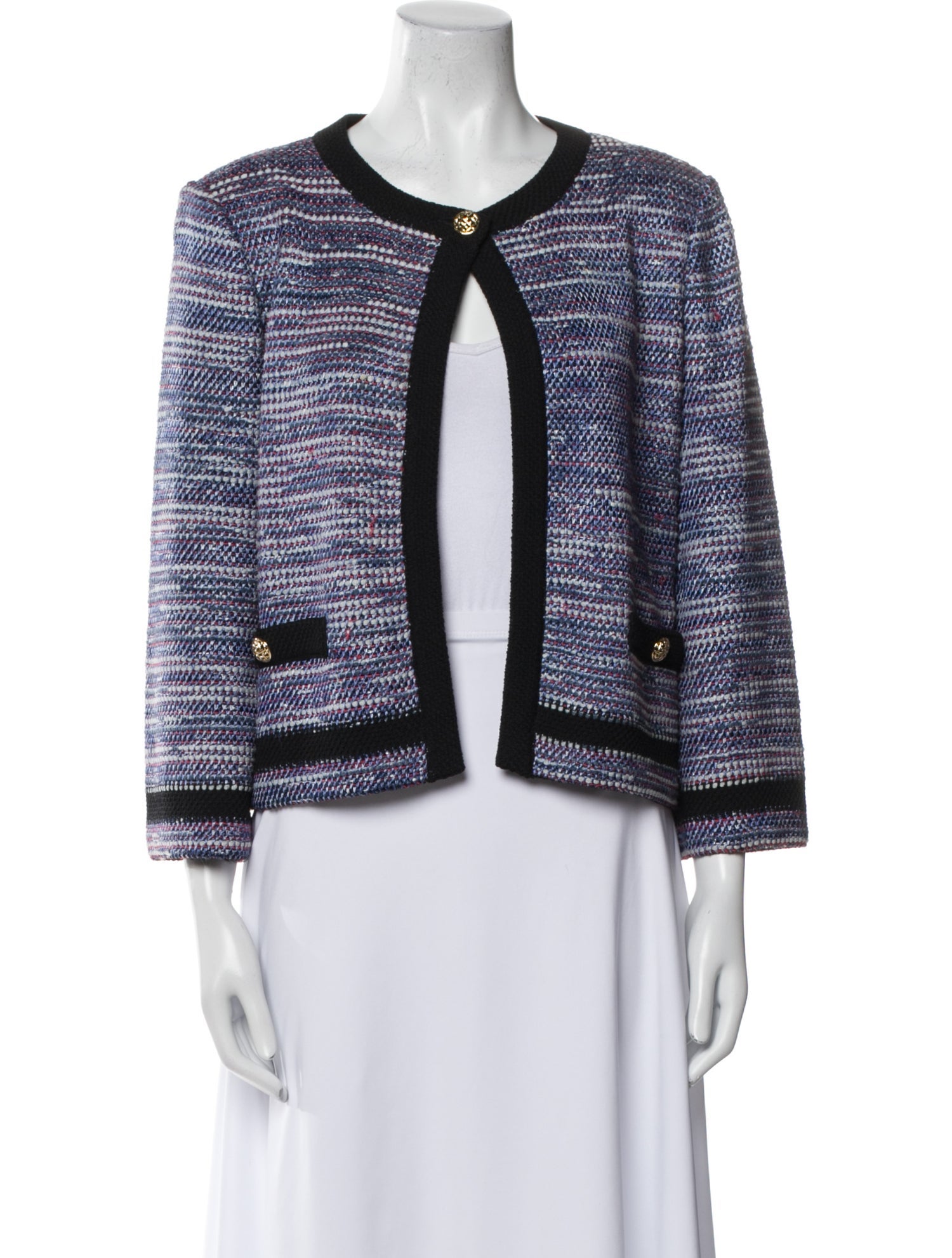 St. John Tweed Pattern Evening Jacket