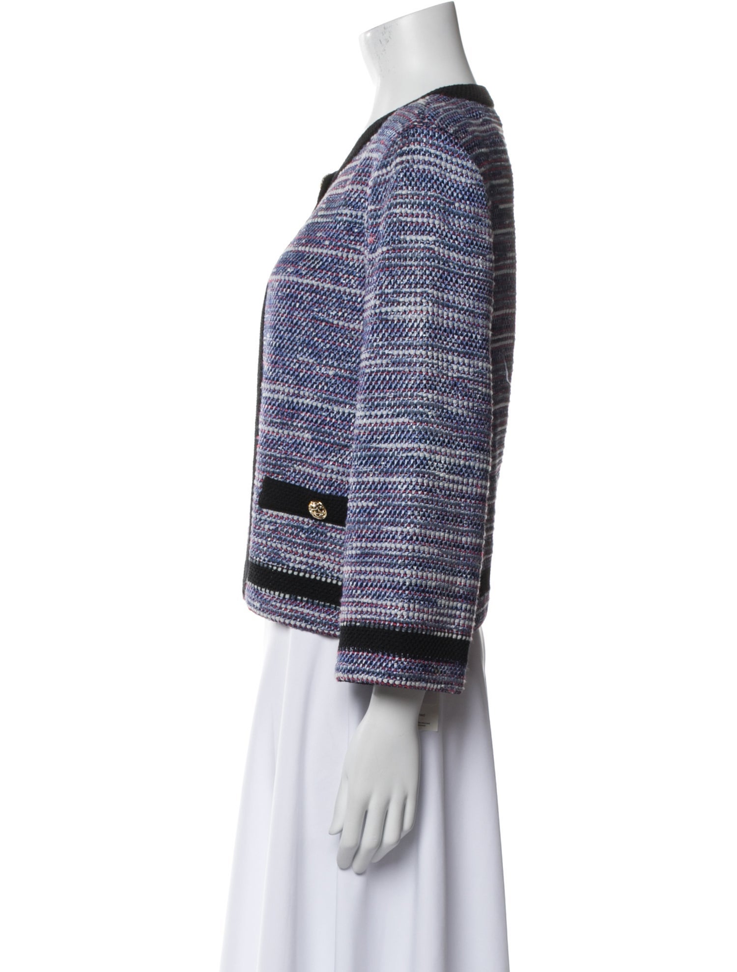 St. John Tweed Pattern Evening Jacket