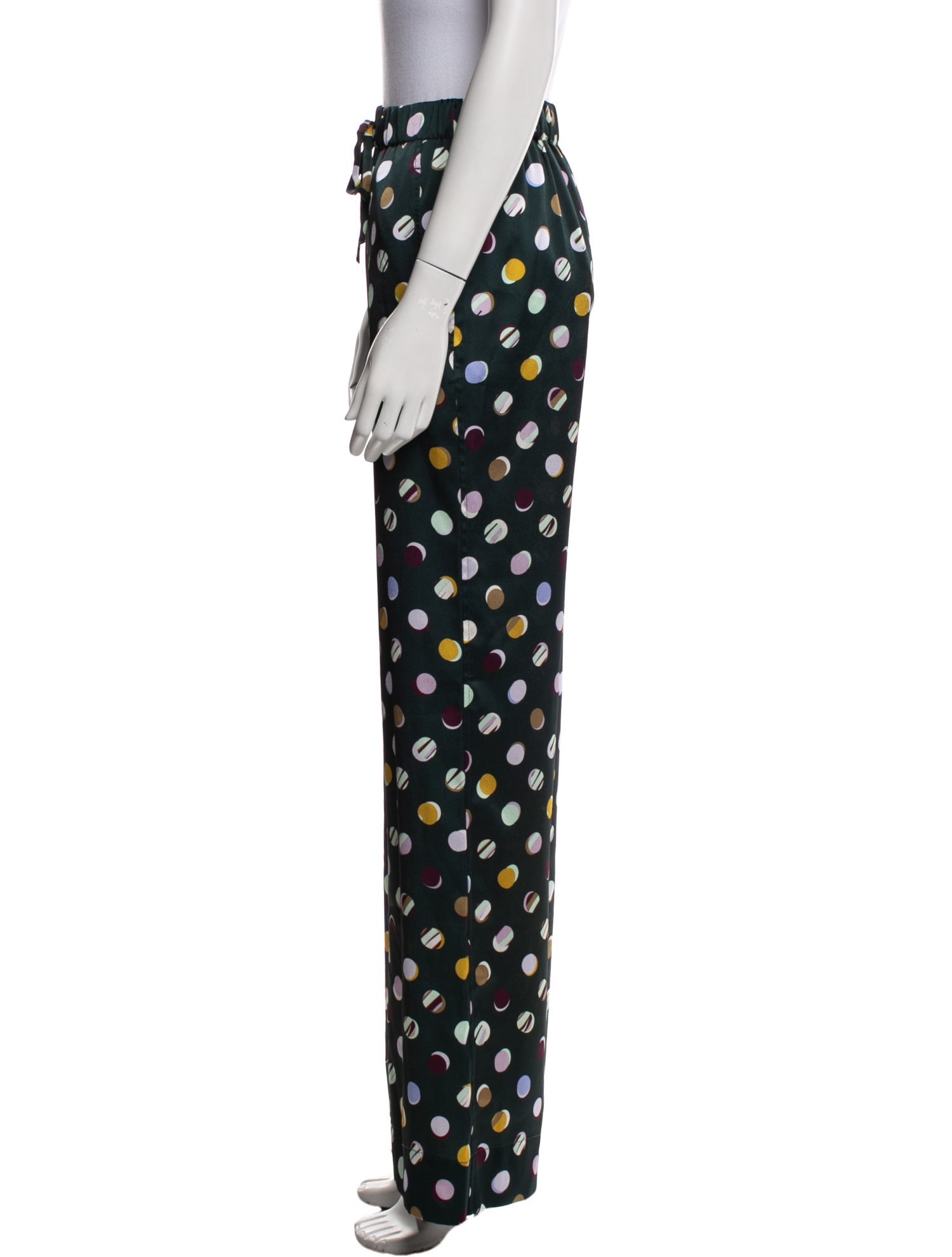 St. John Printed Wide Leg Pants