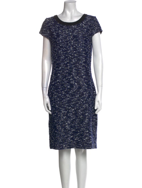St. John Printed Knee-Length Dress