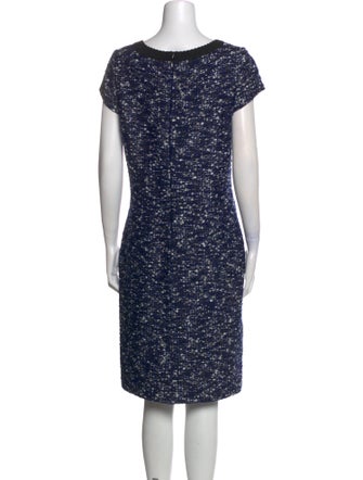 St. John Printed Knee-Length Dress